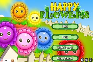 같은 색 꽃 맞추기 Happy Flowers