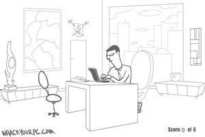 노트북 부수기 게임 Whack Your Computer